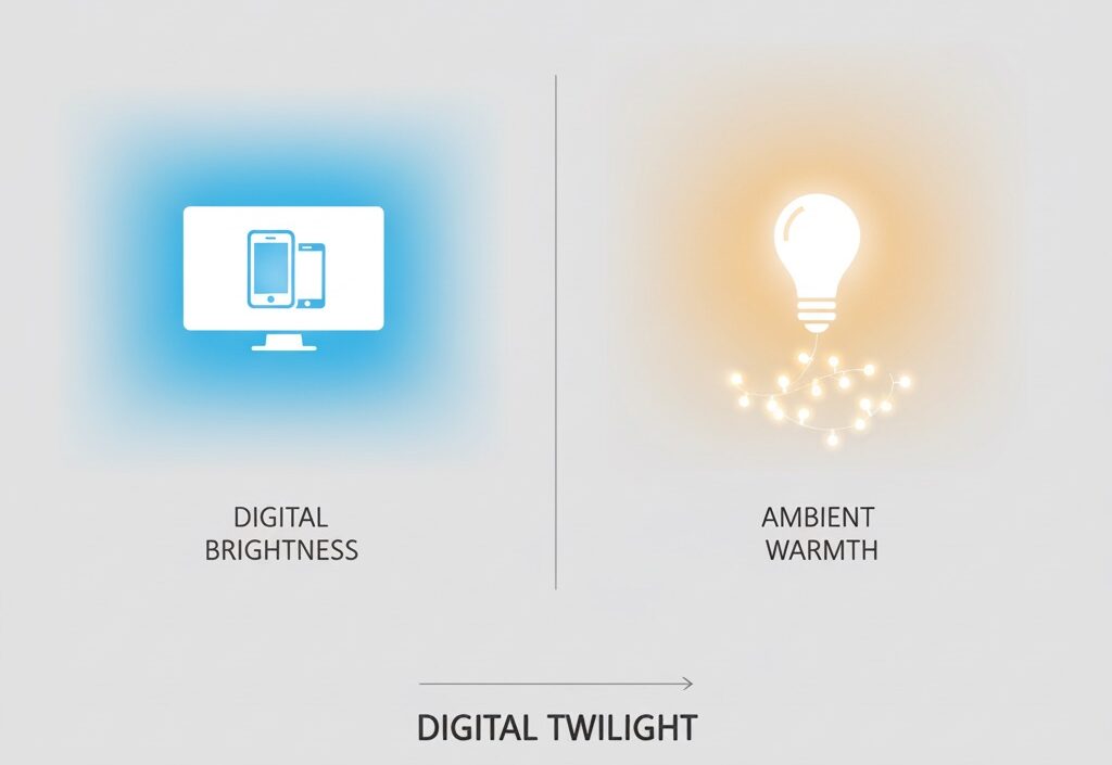 Pre-sleep transitions: creating a “digital twilight” before bed