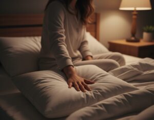 Tactile grounding: using texture and touch to quiet anxiety at night